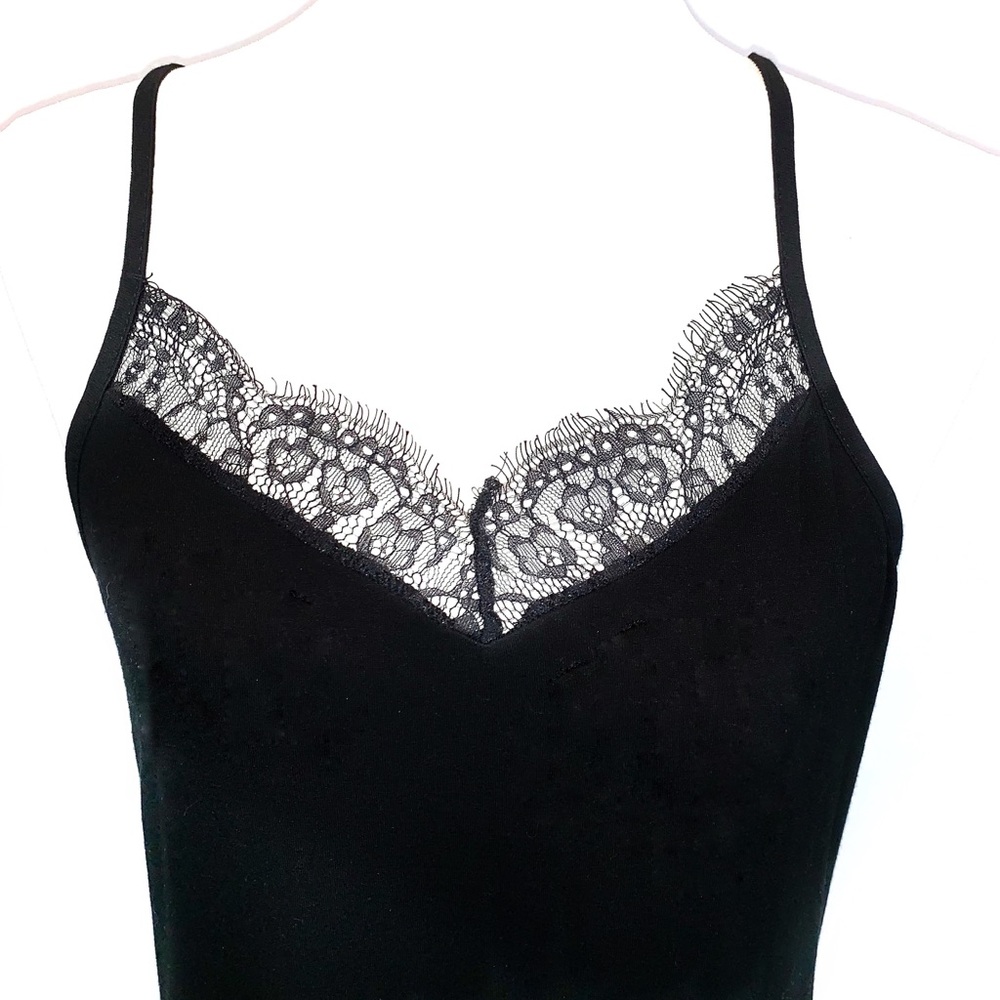 ⏰NEW Love to Lounge M black racer back slip dress - Picture 3 of 8